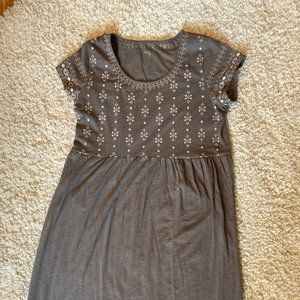 Garnet Hill Short Sleeve Pocket Dress